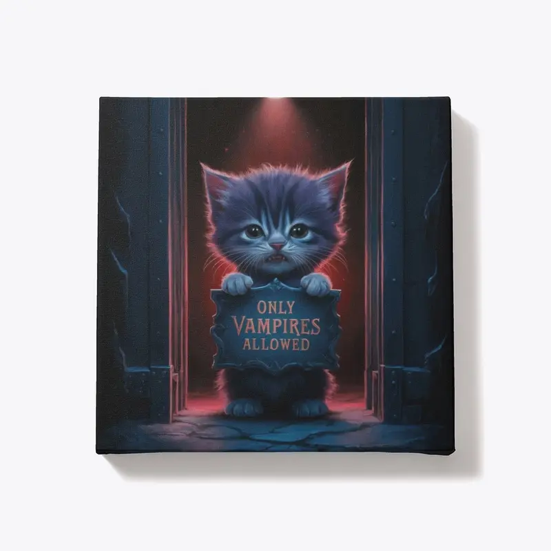 Vampire Cat Art – Only Vampires Allowed