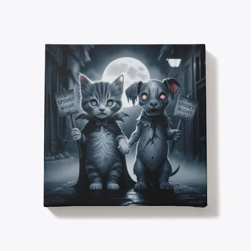 Spooky Night Duo Canvas Gift